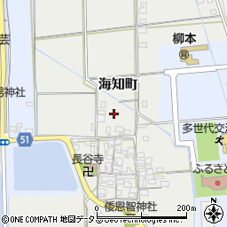 奈良県天理市海知町周辺の地図