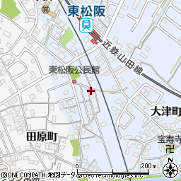 三重県松阪市大津町58-53周辺の地図