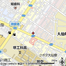 大阪府堺市堺区四条通1-1周辺の地図