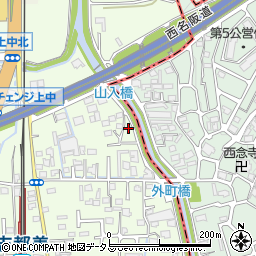 奈良県香芝市上中504-4周辺の地図