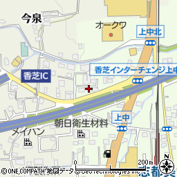 奈良県香芝市上中52-3周辺の地図