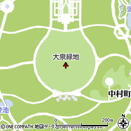 大泉緑地周辺の地図