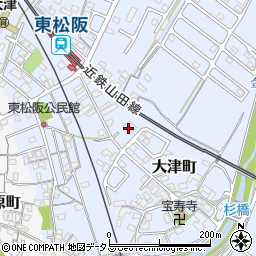 三重県松阪市大津町160周辺の地図