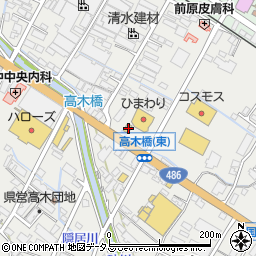 広島県府中市高木町206周辺の地図