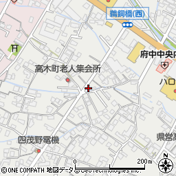 広島県府中市高木町1408周辺の地図