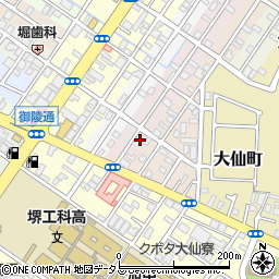 大阪府堺市堺区四条通1-14周辺の地図