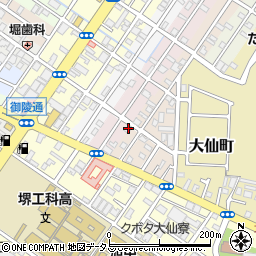大阪府堺市堺区四条通1-16周辺の地図