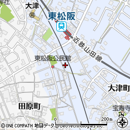三重県松阪市大津町34-26周辺の地図