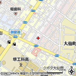 大阪府堺市堺区四条通1-9周辺の地図