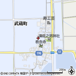 奈良県天理市武蔵町528周辺の地図