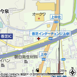 奈良県香芝市上中56周辺の地図
