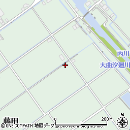 岡山県岡山市南区藤田183周辺の地図