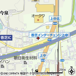 奈良県香芝市上中58-4周辺の地図