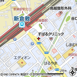 新倉敷駅前駐車場Ⅰ【木・土のみ14:00～23:59】周辺の地図