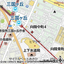 伊藤和裁学苑　三国ヶ丘教室周辺の地図
