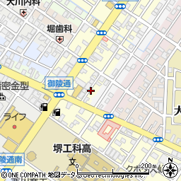 鰻屋 黒船 堺御陵通店周辺の地図