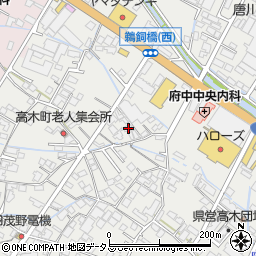 広島県府中市高木町379周辺の地図