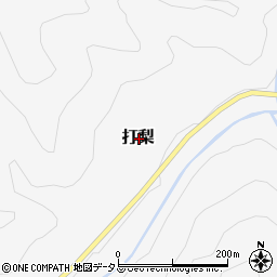 広島県山県郡安芸太田町打梨周辺の地図