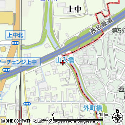 奈良県香芝市上中505-7周辺の地図