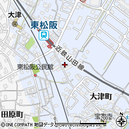 三重県松阪市大津町21周辺の地図