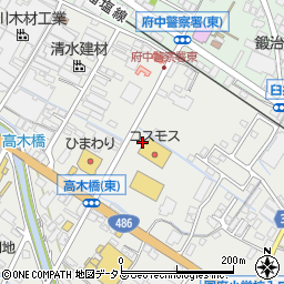 広島県府中市高木町162周辺の地図