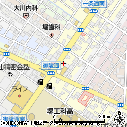 大阪府堺市堺区一条通2周辺の地図