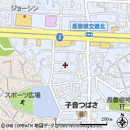 光産株式会社　長曽根事務所周辺の地図