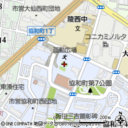 堺市立人権ふれあいセンターテニス専用コート周辺の地図
