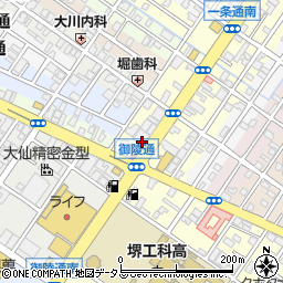 大阪府堺市堺区一条通1-27周辺の地図