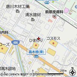 広島県府中市高木町202周辺の地図