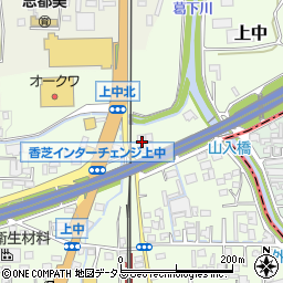 奈良県香芝市上中495-4周辺の地図