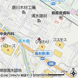 広島県府中市高木町204周辺の地図