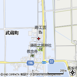 奈良県天理市武蔵町514周辺の地図