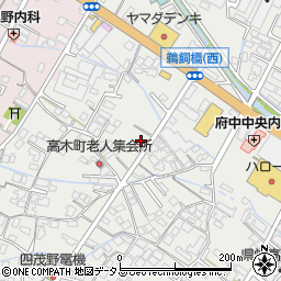 広島県府中市高木町356周辺の地図
