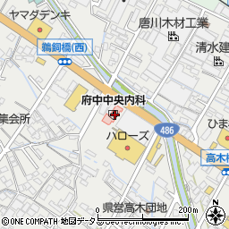 広島県府中市高木町402周辺の地図