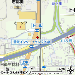奈良県香芝市上中70-4周辺の地図