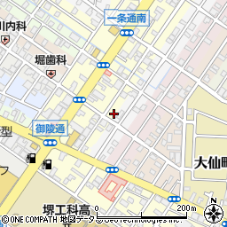 大阪府堺市堺区二条通2-2周辺の地図