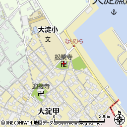 松業寺周辺の地図