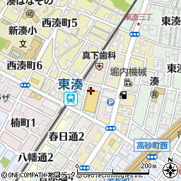 大阪府堺市堺区春日通1丁4周辺の地図