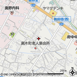 広島県府中市高木町352周辺の地図