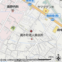 広島県府中市高木町350周辺の地図