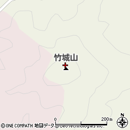 竹城山周辺の地図