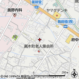 広島県府中市高木町348周辺の地図