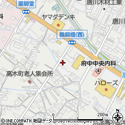 広島県府中市高木町375周辺の地図