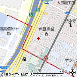 堺市撤去自転車等保管返還場所周辺の地図