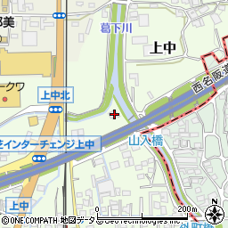 奈良県香芝市上中497-3周辺の地図