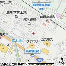 広島県府中市高木町199-2周辺の地図