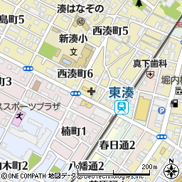 大阪府堺市堺区西湊町6丁3周辺の地図