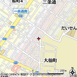 大阪府堺市堺区五条通周辺の地図