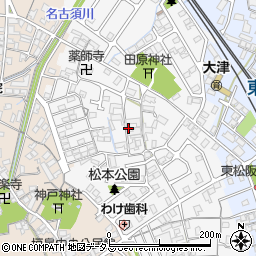 三重県松阪市田原町周辺の地図